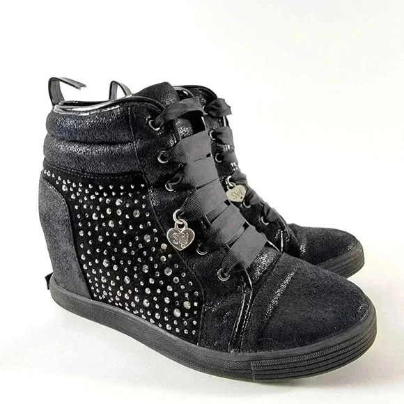 Stuart Weitzman Shoes - Stuart Weitzman Vance Clare Black Sneaker Shootie Bootie